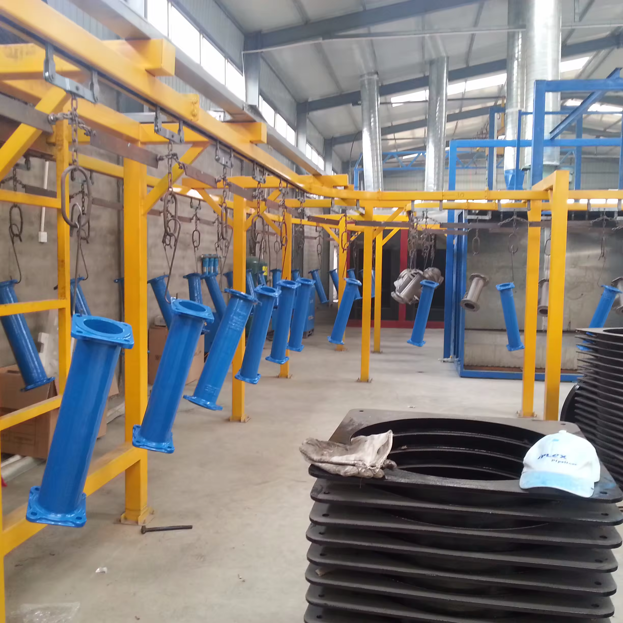 High-volume automatic coating line