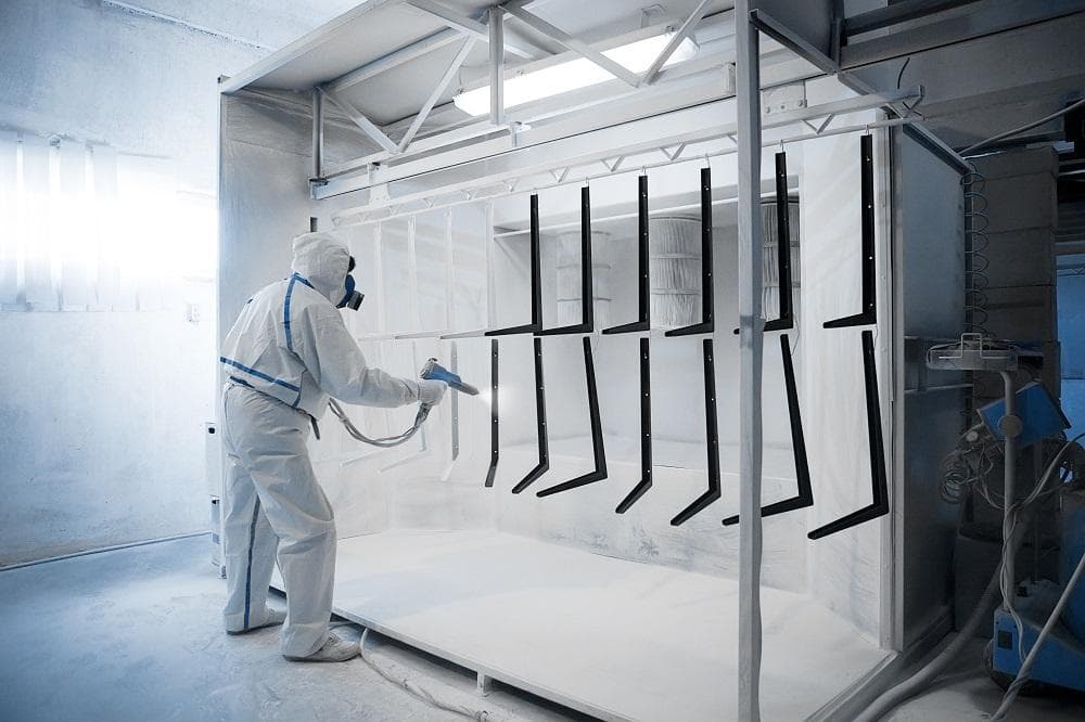 Vinayak Agencies — industrial paint applicator in operation